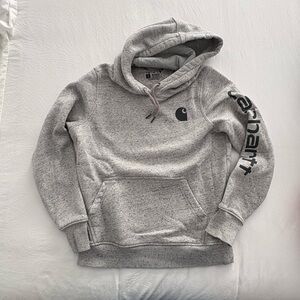 Carhartt Women's Relaxed Fit Midweight Logo Sleeve Graphic Sweatshirt